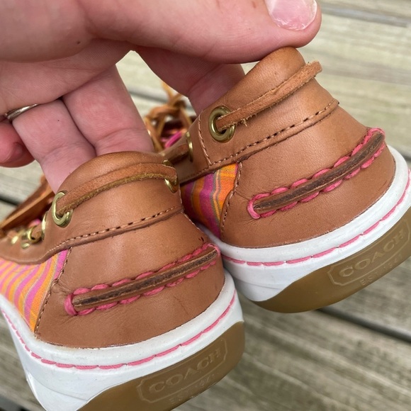 Colorful Plaid Women's Boat Shoes - Picture 3 of 9